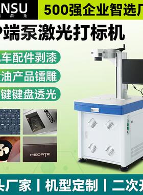 全自动EP端泵激光打标机30w20w激光镭雕机金属塑料按键激光镭射机