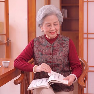 中老年人冬装马甲女奶奶装保暖加绒马夹妈妈内穿背心老人马甲衣服