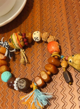 原创鹿角卡皮巴拉多宝串坨骨松石