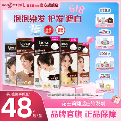 【遮白系列】花王Liese莉婕泡泡染发剂遮白发盖白泡沫染发膏