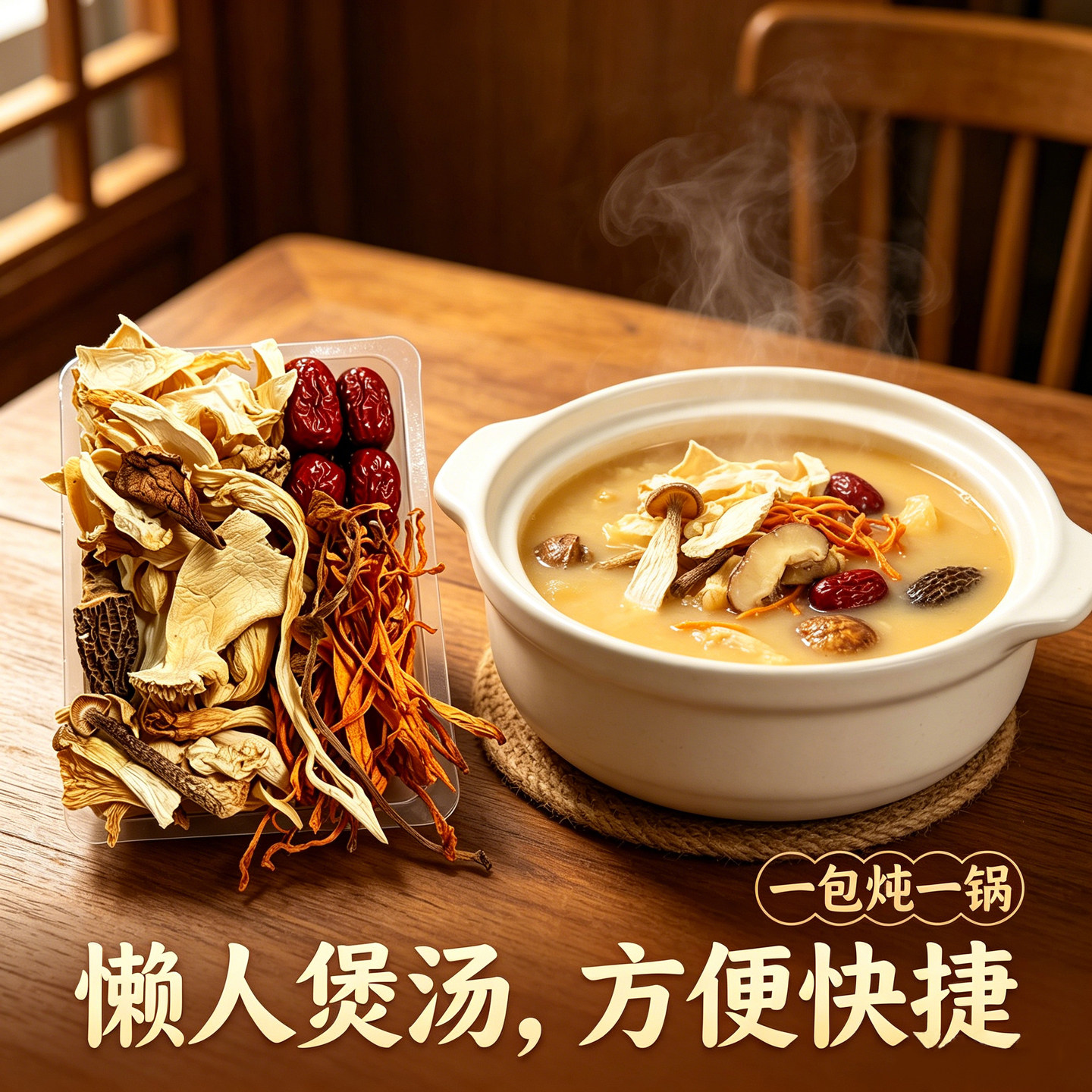 【云燕珥】古田特产菌汤包蘑菇干煲汤材菌菇七彩菌菇汤料包旗舰店