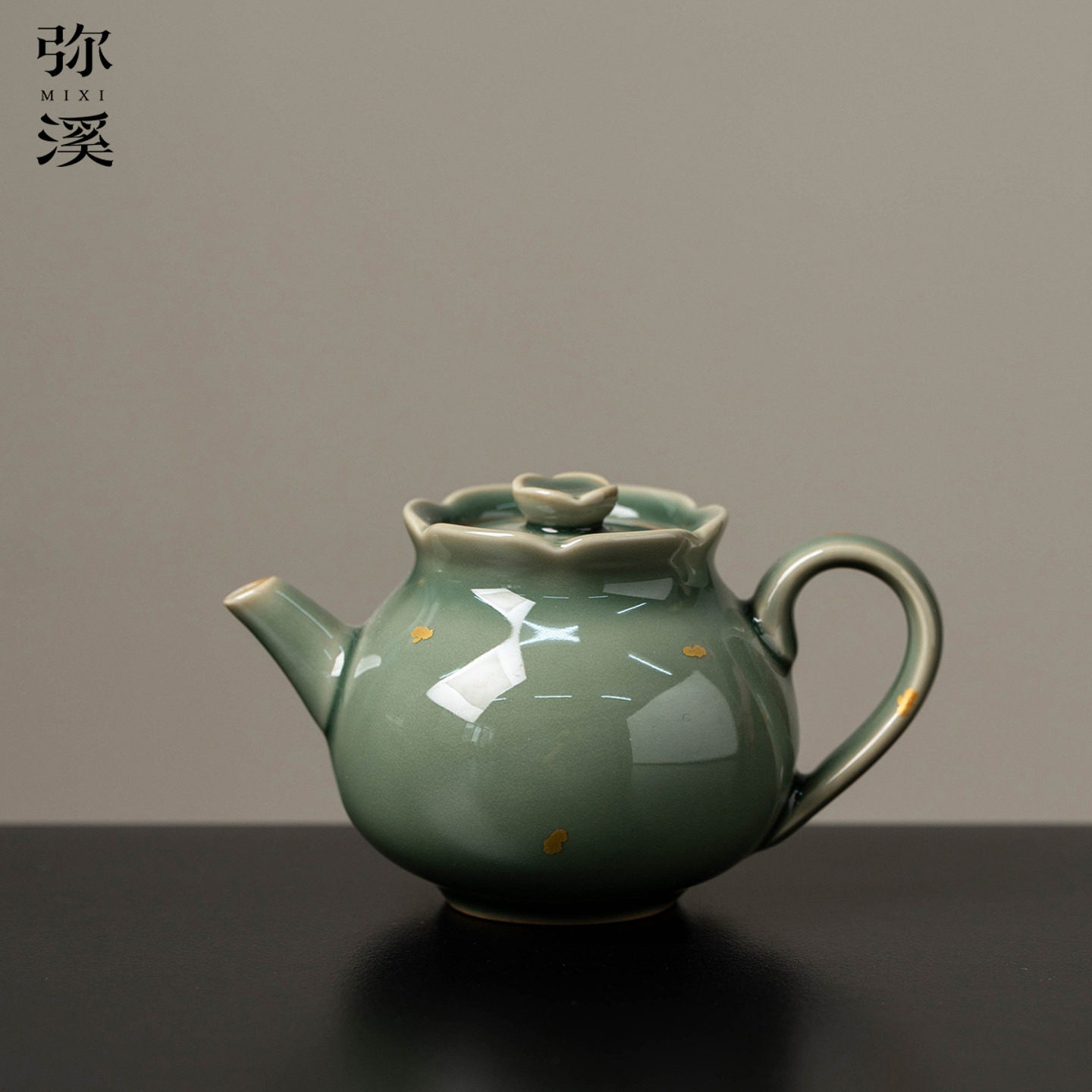 泡茶壶2026新款单人冲水泡茶器越窑青瓷撒金念露壶精致高级上档次图片