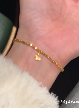 碎碎冰蝴蝶吊坠手链小众设计轻奢