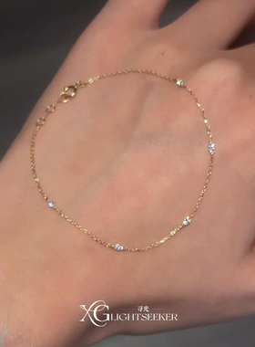 爆闪仿马眼锆石手链韩系简约百搭