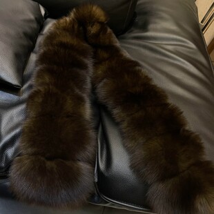 菜花同款仿狐狸毛围巾冬季皮草时尚贵气披肩毛领子高级感气质围脖