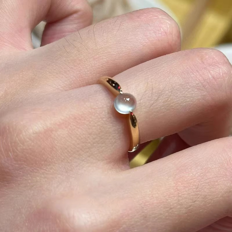 新中式清透仿玉髓戒指女国风气质