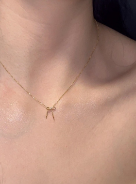 蝴蝶结流苏项链女轻奢高级感百搭