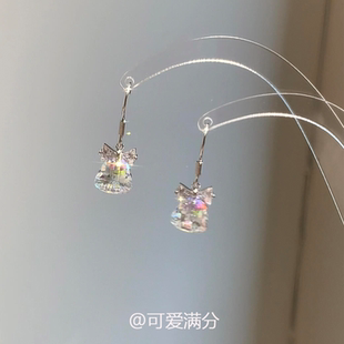 爆闪蝴蝶结铃铛耳环2025新款 精致耳饰 高级感甜美轻奢小众可爱时尚