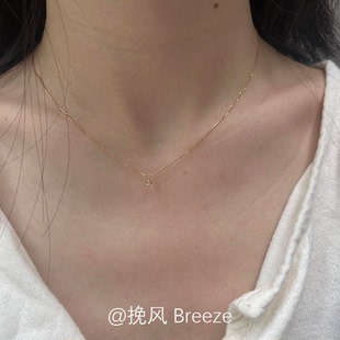 水滴极细项链2025新款 女夏海边轻奢颈链小众高级感简约百搭锁骨链