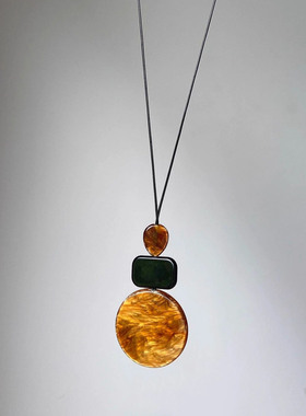 长款几何项链度假风清冷感百搭夏