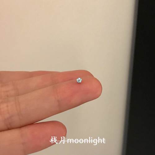 超mini迷你仿锆石花朵螺旋耳骨钉