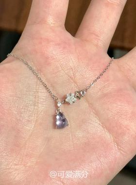 紫色葫芦星星项链新中式轻奢气质