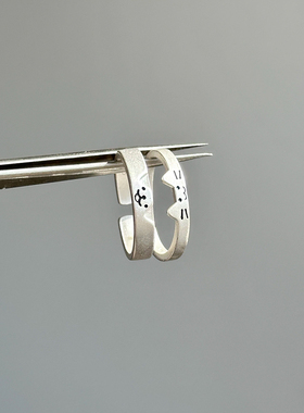 可爱小狗猫咪戒指高级感简约百搭