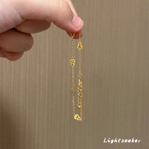 金色碎碎冰葫芦手链简约复古轻奢