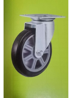 原厂环球脚轮GLOBE6寸黑色中重型双轴承高级聚氨酯脚轮厂价直销