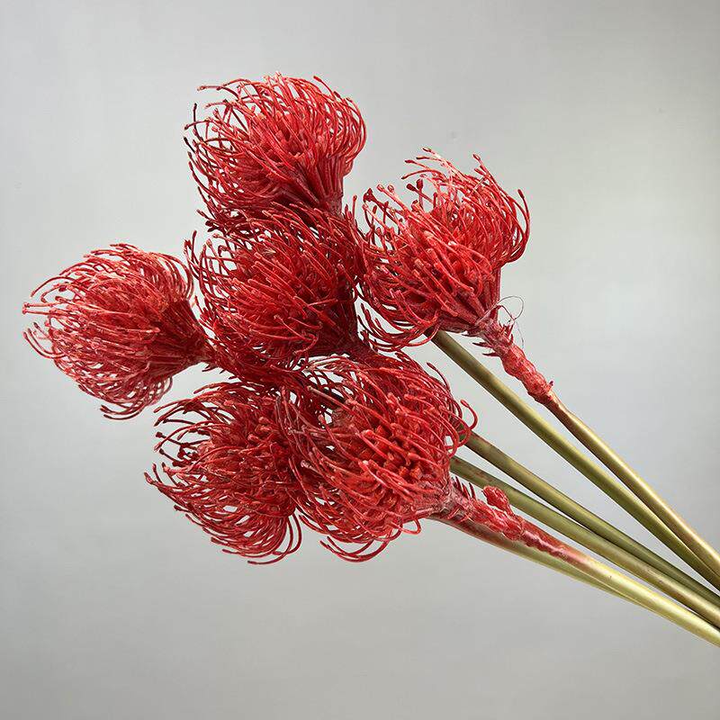 仿真针垫花家居北欧餐厅客厅假花装饰摆设精美针垫球塑料花