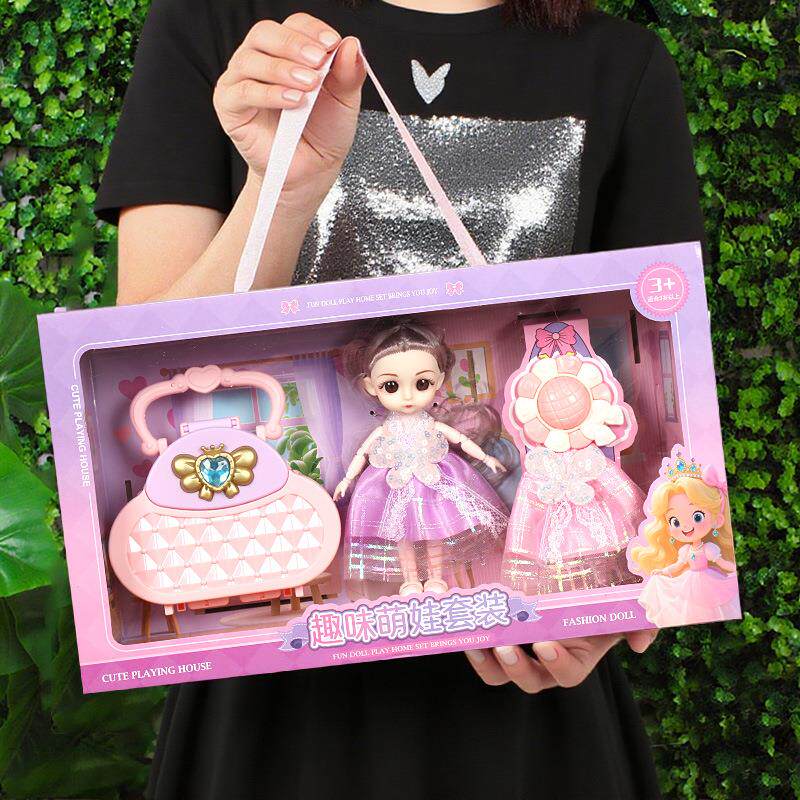 盒装洋娃娃玩具女孩套盒小女生玩具礼品礼盒套装公主巴比换装娃娃