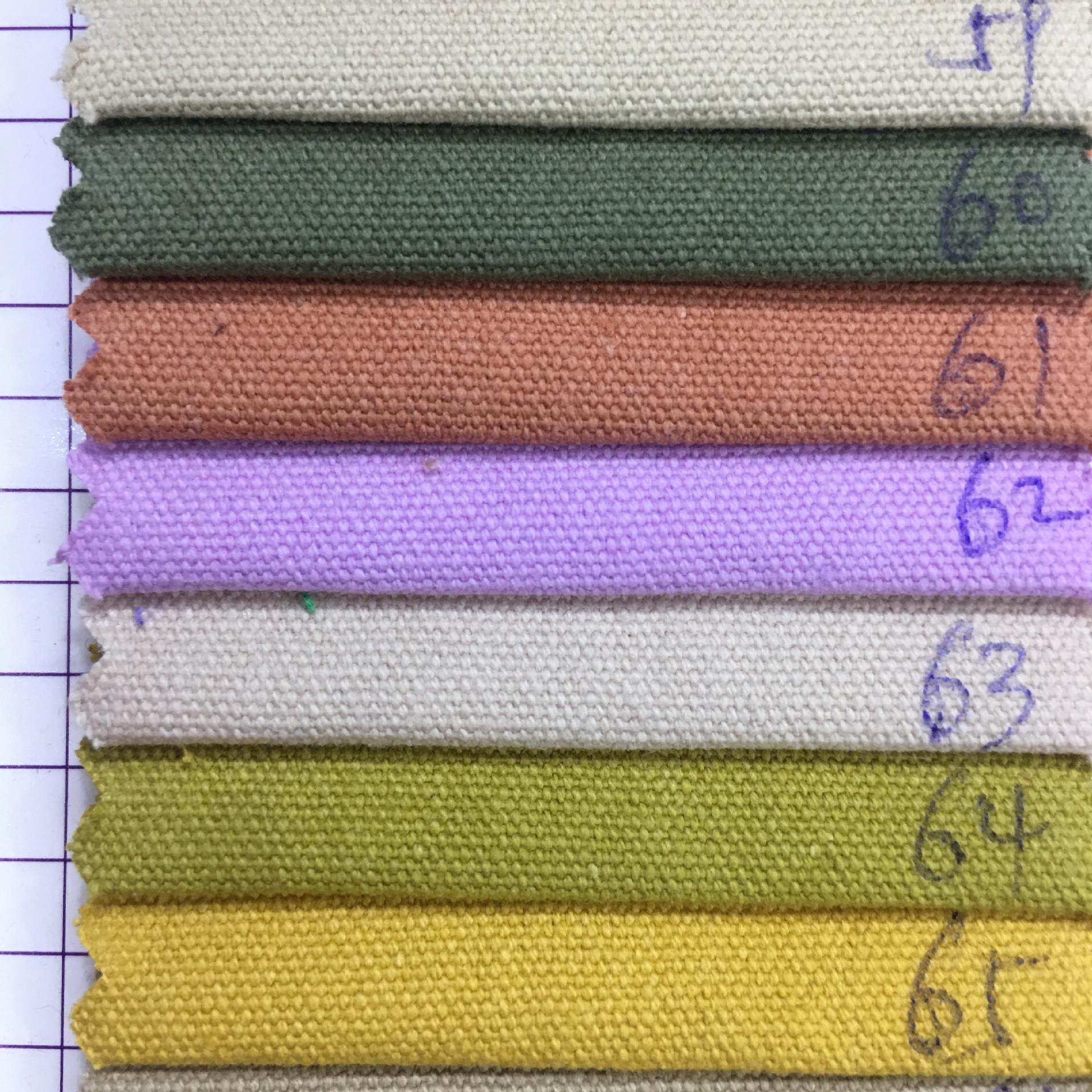 新款纯棉8安洗水帆布纯棉流行男装面料72*40细珠帆布砂洗怀旧