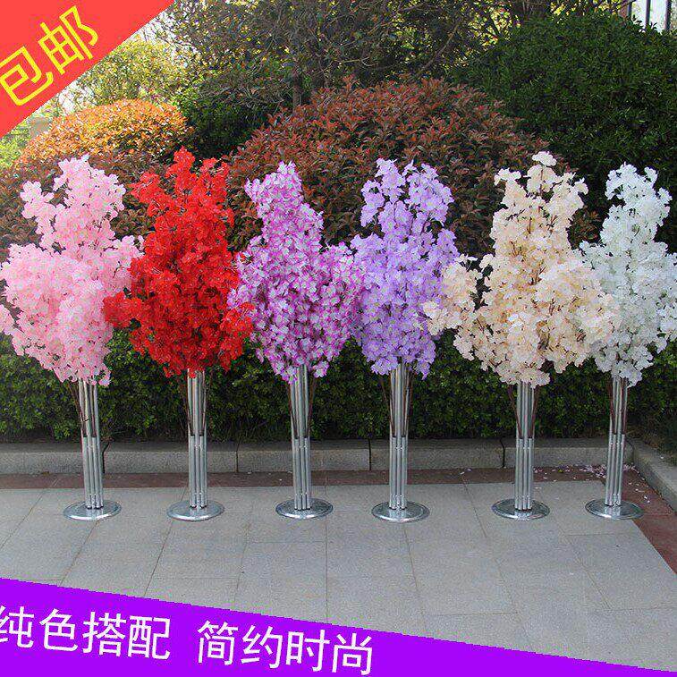 婚庆樱花路引道具婚礼背景拱门架子樱花树铁艺路引路引花路引拱门