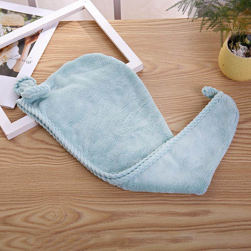 干发巾 包头巾女式珊瑚绒快速套头浴室吸水性好干发帽 韩式干发帽