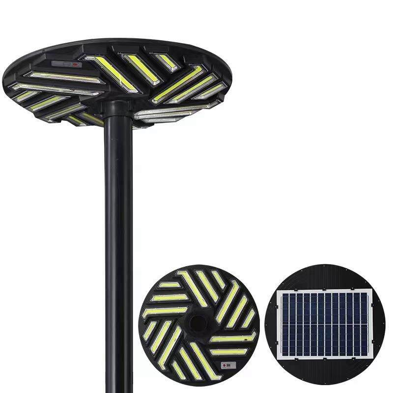 太阳能户外灯庭院灯路灯小区超亮大功率新款高杆景观照明飞碟圆灯