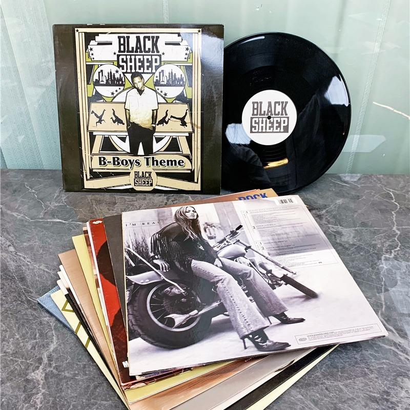 12寸真黑胶唱片古典乐古董收藏珍品原声留声机碟片可播放可装饰