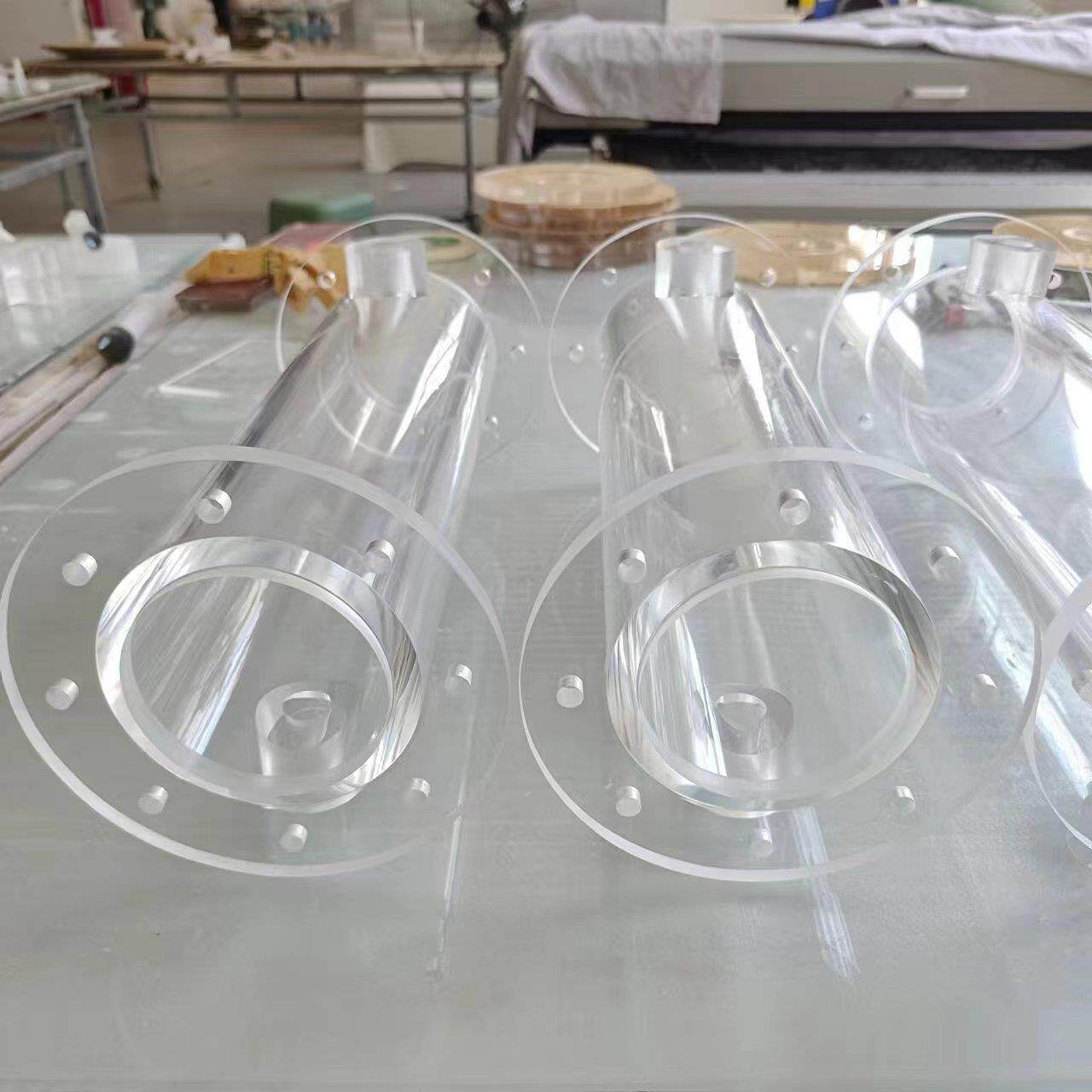 亚克力圆管实验装置 有机玻璃实验仪器大型透明管加工制作
