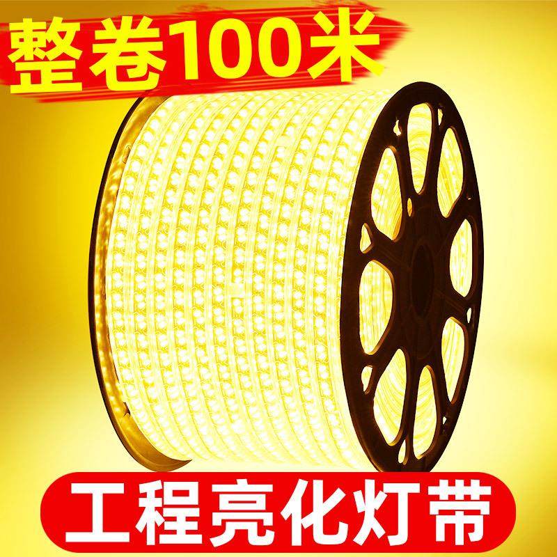 户外led防水灯带220v工程外墙低压24v超亮养殖工地照明塔吊灯带条图片