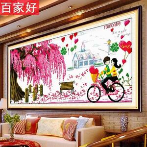 线绣十字绣幸福约定情侣清新款结婚简单2025卧室简约现代花园小屋