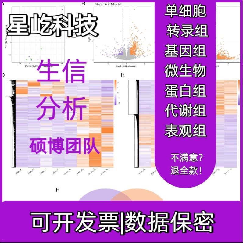 医学生信分析,医学实验外包,中文核心SCI测序实验2-5分全包服务