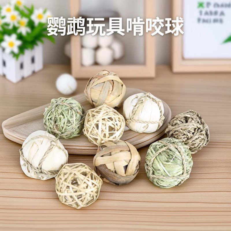 鹦鹉藤球啃咬玩具球磨嘴磨牙解闷