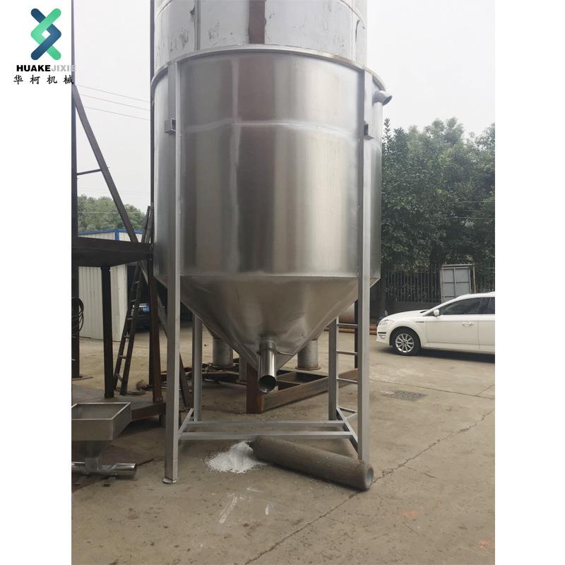供应5吨201不锈钢储料桶侧边可带3kw高压风机送料尺寸可定做
