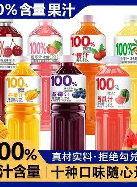 新品上市果汁1.25L*2大瓶装