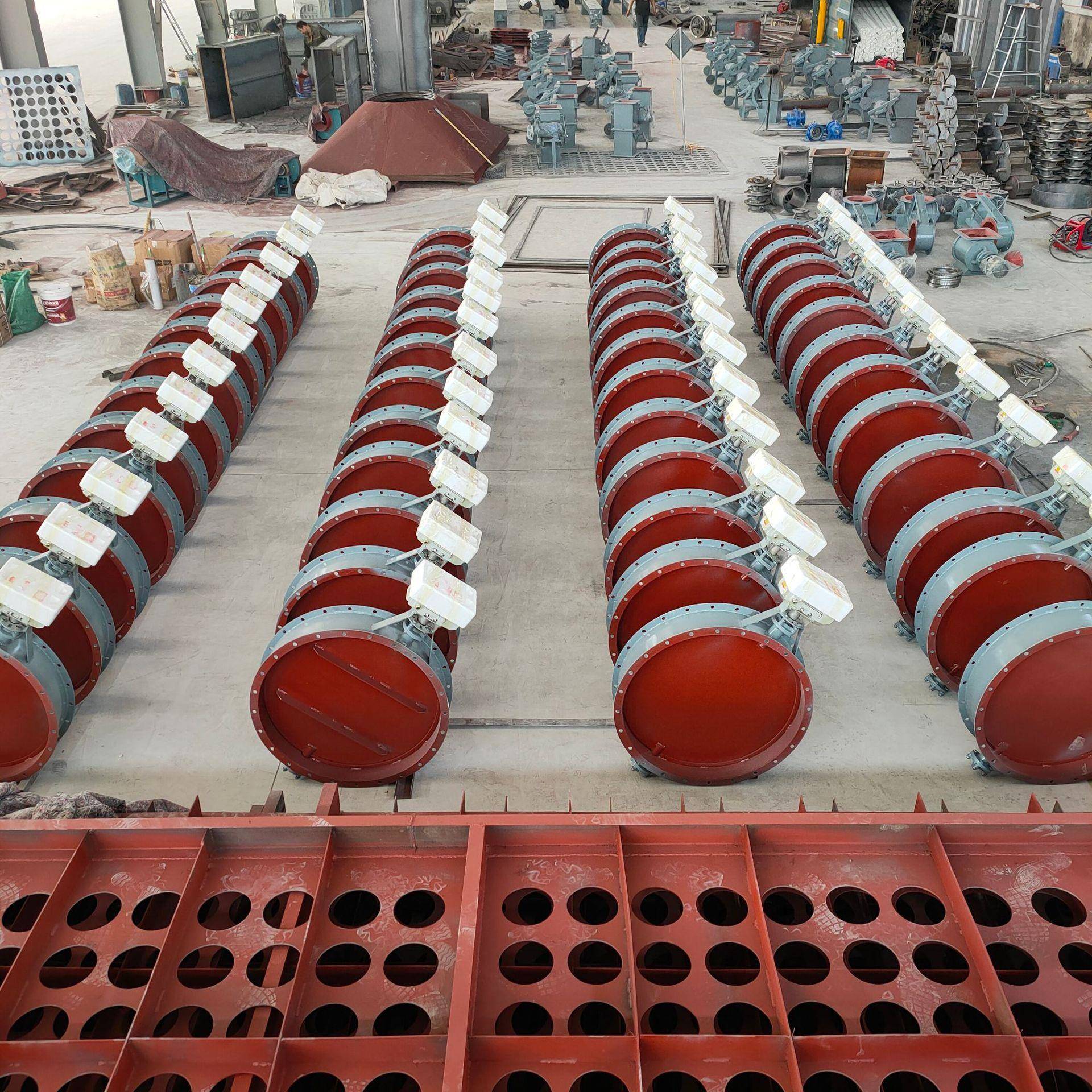 通风蝶阀法兰除尘管道电动通风碟阀手动涡轮通风蝶阀气动翻板阀门