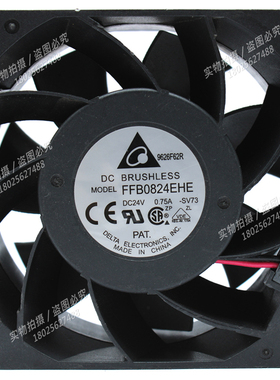 全新台达 FFB0824EHE 8038 24V 0.75A 8cm/厘米ABB变频器散热风扇