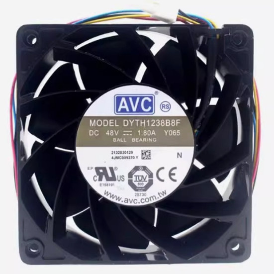 原装AVC 12038 48V 1.80A Y065服务器散热风扇DYTH1238B8F