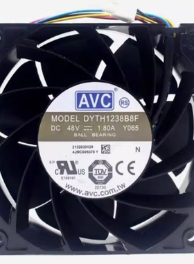 原装AVC 12038 48V 1.80A Y065服务器散热风扇DYTH1238B8F