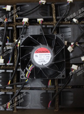 全新SUNON建准 PF80381B1-Q24C-SD9 12V 24.0W 大风量散热风扇8CM