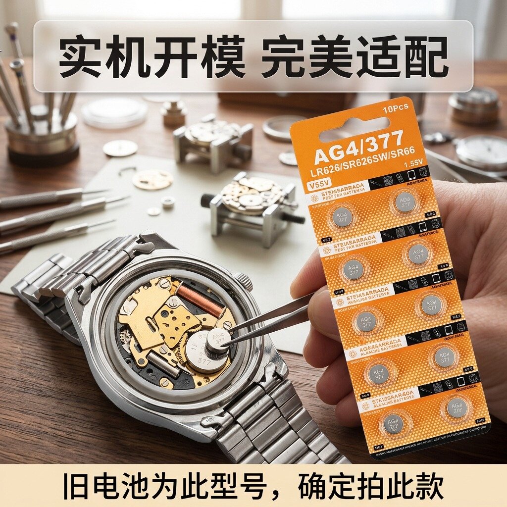 LR626/AG4纽扣电池石英表通用