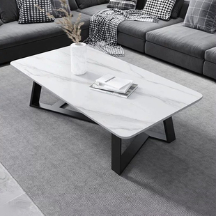 茶几客厅家用小户型轻奢高级感小茶台桌子极简约意式岩板客厅茶桌