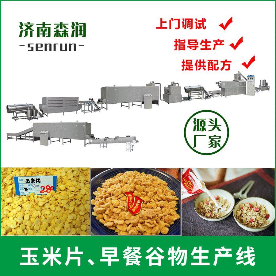 全自动早餐谷物玉米片设备网红即食水果燕麦全套设备