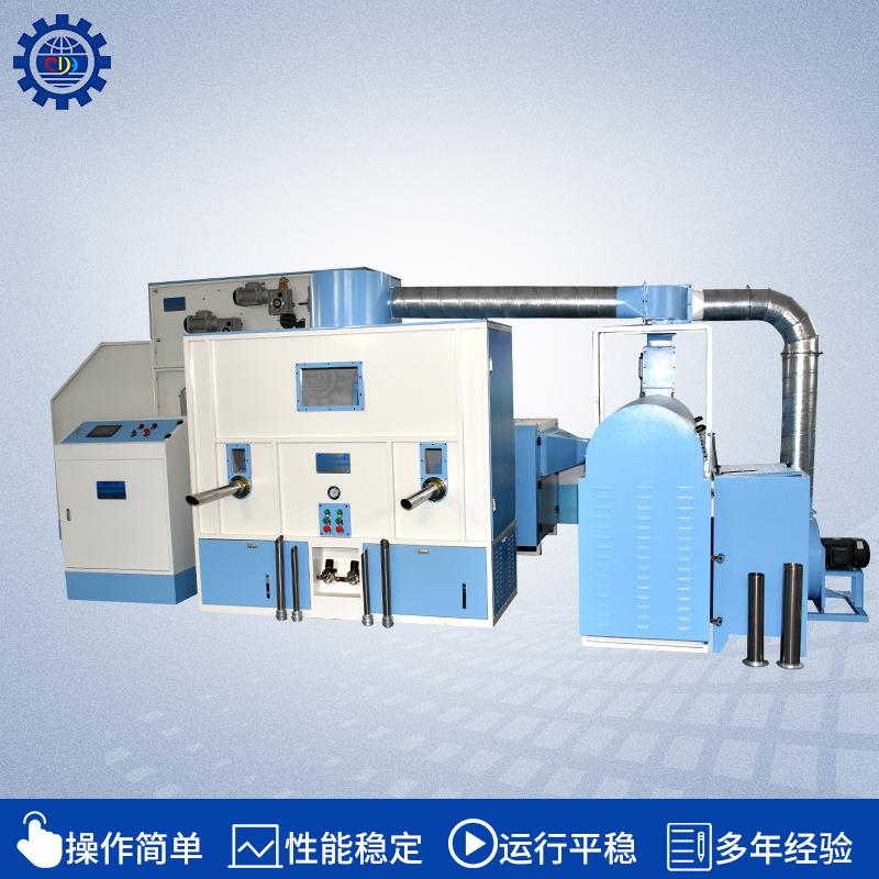 青岛出口玩具自送生产线毛绒玩具加工开棉弹棉打棉机全套设备