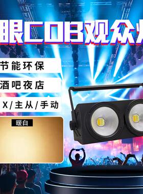 2眼led面光灯演出酒店婚礼宴会厅帕灯舞台婚庆cob酒吧200w爆闪灯