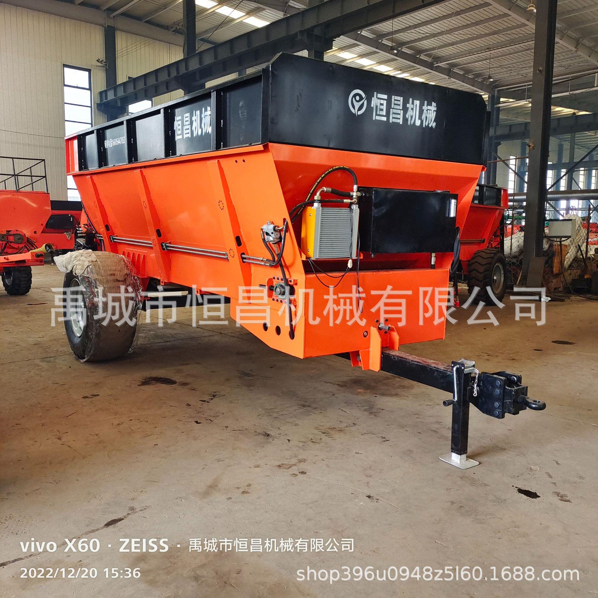 加重12方双竖绞龙撒粪机冻块大块粪肥双破碎撒粪车扬粪机厂家