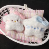 星星KT猫钥匙扣毛绒少女挂件钥匙珠链学生闺蜜礼品五角星ins风