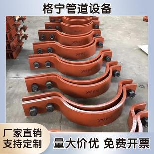 A5基准型双螺栓管夹热浸镀锌高压抱箍三孔短管夹碳钢管卡多孔管夹