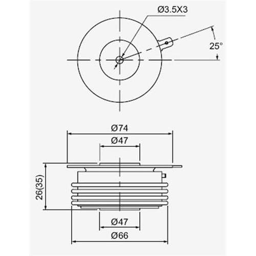 平板式晶闸管KP1000A/1600V KP1000-16 可控硅3CT KP300 KP500