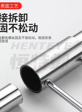 不锈钢管连接件25圆管对接延长钢管拼接固定件直接加长接头紧固件