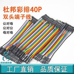 公对公 杜邦彩排线40P 母对母 公对母 彩色端子线 间距2.54mm