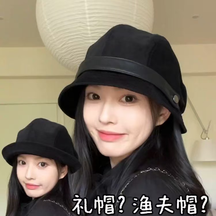 2025新款百搭帽子女秋冬灯芯绒